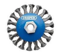 Spazzola A Ruota In Acciaio Draper Con Filo A Spirale 100Mm M14 - 08062
