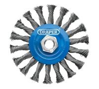 Spazzola A Ruota Piatta In Acciaio Twist-Knot Draper 115Mm M14 - 08058
