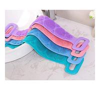 Spazzola a secco per il corpo e la doccia con manico lungo e delicato sulla schiena, per esfoliare la pelle, 2 pezzi