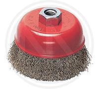 SPAZZOLA A TAZZA PER SMERIGLIATRICE FILI ONDULATI 150x33 mm. MAURER 86524