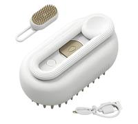 Spazzola a vapore per cani e animali domestici,rimozione dei capelli con massaggio e dishedder,spazzola per massaggi per gatti - per cani, cuccioli, razze di animali piccoli, e grandi, WC e