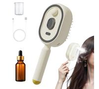 Spazzola a Vapore per Capelli Pettine Districante Ricaricabile con Olio e
