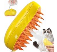 Spazzola a Vapore Per Gatti e Cani,Spazzola Per Gatti 3 In 1,Spazzola a Vapore Per Cani,Spazzola a Vapore Autopulente,Steamy Cat Brush Per Cani e Gatti Eliminare Pelo Superfluo Morto.
