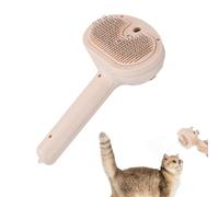Spazzola a vapore per gatti per spostarsi, spazzola a vapore per gatti | WC e non irritante per gatti | Pratica spazzola a vapore per cani, animali domestici piccoli e grandi, per pettinare pelli sen