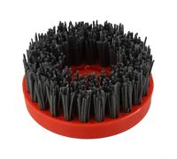 Spazzola abrasiva circolare antica da 10,2 cm con filettatura M10 per lucidatura di granito, marmo, cemento, rimozione ruggine, rosso, 1 pezzo (320 #)