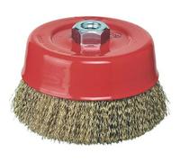 SPAZZOLA ACCIAIO A TAZZA + FILETTO PG - 485.40 MM 85 F.M14- 2 pezzi