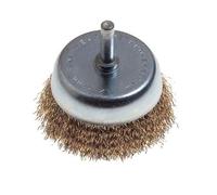 SPAZZOLA ACCIAIO A TAZZA + GAMBO PG - 480.00 MM 50 G.MM 6X25- 5 pezzi