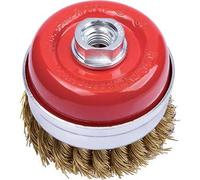 SPAZZOLA ACCIAIO RITORTO A TAZZA + FILETTO PG 485.75 MM 85 F.M14