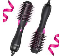 Spazzola Ad Aria Calda - Plus 2.0 Salon One-Step Spazzola Asciugacapelli e Volumizzante - Spazzola Elettrica Riscaldata per Capelli Asciuga e dona Volume e Onde ai Capelli
