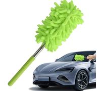 Spazzola antipolvere per auto | Spazzola per la pulizia 'auto per interni ed esterni | Strumento di pulizia con manico telescopico per veicoli per auto Vizi SUV