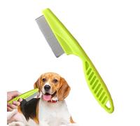 Spazzola antipulci per gatti, con manico antiscivolo per cani, spazzola per pulci | Pettine per animali domestici, aiuta la pelle secca, pettine per prevenzione e rilevamento negli animali domestici