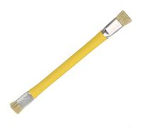 Spazzola antistatica a doppia testa per la pulizia di telefono, tablet, tastiera, pcb, strumento di riparazione in ABS, 125 mm, giallo (giallo)