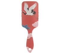 Spazzola antistatica giapponese Red Cloud Crane per capelli spessi donne massaggio del cuoio capelluto per capelli lunghi con manico ergonomico cepillo para cabello de mujer