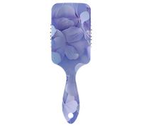 Spazzola antistatica per capelli 3d Art Flower Animal Periwinkle per cuoio capelluto fine massaggiatore spazzola per asciugatura con manico ergonomico cepillo anti crespo para cabello