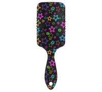 Spazzola antistatica per capelli con stelle lampeggianti colorate al neon progettata per tutti i tipi di capelli con manico ergonomico cepillo para cabello rizado