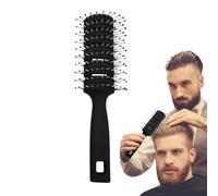 Spazzola antistatica per capelli - pettine curvo e ventilato per uomini e donne, impugnatura ergonomica, pettine massaggiante a nove file, districante per capelli bagnati, asciutti, ricci