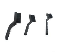 Spazzola antistatica per dispositivi elettronici e circuiti stampati, strumento manuale con manico in plastica e setole in fibra sintetica (3 pezzi)