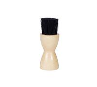 Spazzola Applicatore Lucido per Le Scarpe della Kaps - Manico in Legno - Setole in 100% Vero Crine di Cavallo - Perfetta per Applicare Olio e Lucido - Piccola