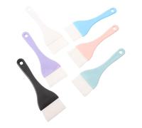 Spazzola Applicatrice per Corpo 6 Pezzi, Testa Extra Larga in Plastica | Nylon a Setole Ultrasoft, Manico Ergonomico Ispessito, Uso per Peeling Chimici e Oli, Casa Spa