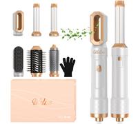Spazzola Asciugacapelli 6 en 1, UKLISS Air Styler con Phon Capelli Professionale, Arricciacapelli Automatico, Thermal Brush, Spazzola Lisciante, Spazzola ad Aria Calda, Regali per Donne (Bianco)