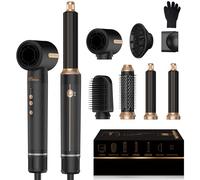 Spazzola Asciugacapelli & Air Styler 7 in 1, 110000 RPM Asciugacapelli Rapida con Diffusore,Spazzola Lisciante,Phon Capelli,Pazzola Lisciante Per Capelli,Spazzola Phon,Spazzola Arricciacapelli Aria