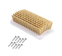 Spazzola Auto-Toelettatura 14x7x3,5 Cm - Strumento 2-in-1 Grattare E Pulire Con 10 Chiodi, Materiale PP Per Mini Maiali E Piccoli Animali, Favorisce Comportamento Naturale In Recinti Fienili