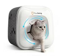 Spazzola automatica per gatti a 360° delicata sulla pelle, con setole arrotolabili, per eliminare peli e palle di pelo, per tutti i gatti