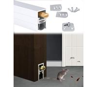 Spazzola Automatica per Porte Porta a Scomparsa con Chiusura Automatica, Guarnizione Insonorizzata.