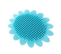 Spazzola Bagno in Silicone Blu, Rotonda, per Neonati e Bambini | Portatile e Leggera, Uso Viaggio, Massaggio Profondo del Cuoio Capelluto, Adatta al Lavaggio dei Chioma