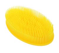 Spazzola Bagno per Ragazzo Ragazza in Silicone Giallo, Presa Facile | Cuoio Capelluto e Corpo, Lavaggio e Shampoo, Massaggio Delicato, Adatta a Genitori e Bimbi