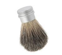 Spazzola barba per uomo, la migliore spazzola con setole per la rasatura, setole morbide e dense con manico in alluminio, strumento portatile viaggio per pulire il baffo,