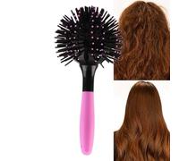 Spazzola Bomba Curl, Spazzola Rotonda Ball Brush, Pettine Rotondo Per Capelli Ricci, A 360 Gradi, Resistenza Alta Temperatura Per Capelli Elimina I Grovigli Di Massaggio Cuoio Capelluto