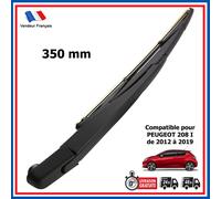 Spazzola Braccio D'Essuie Vetro Posteriore Cabochon per Peugeot 208 I 2012 2019