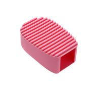 Spazzola Bucato Portatile in Silicone Rosa, Manico Ergonomico | Forma Cava Creativa, per Polsini e Scarpe, Pulizia di Macchie e Aloni, Pratica per Casa