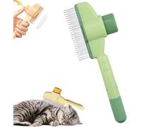 Spazzola Cane, Anti-Setole Morte, Cattura Peli Attivi Pet, Rimuove Fino al 95% Dei Capelli Morti, Governare Morbido ed Efficace Per Tutti I Tipi Di Pelatura (Verde)