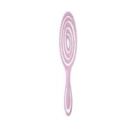 Spazzola Capelli Districante Color Lilla Anti Rottura e Sciogli Nodi per Capelli Bagnati Mossi Ricci ed Extension Donna Design Ergonomico a Spirale