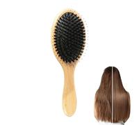 Spazzola Capelli In Setola Di Cinghiale Manico Di Legno Cuscino Massaggio E | Spazzola Lisciante E Pettine Per Donne Uomini Bambini Capelli Asciutti Bagnati Spessi Ricci Mossi Lisci Lu
