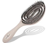 Spazzola Capelli Setole Cinghiale - Districante professionale con doppia molla a spirale, ideale per ogni chioma. Naturale, garantisce una cura delicata e risultati perfetti