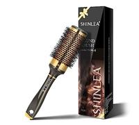 Spazzola Capelli - SHINLEA spazzola capelli rotonda per Donne, Uomini e Bambini, Spazzola Lisciante per Capelli Antinodo Barrel 43mm, Per Capelli Bagnati Lisci o Ricci