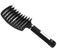 Spazzola Capelli Ventilata Curva Professionale Color Nero per Massaggio Districante Capelli Bagnati e Asciutti Adatta ad ogni Styling