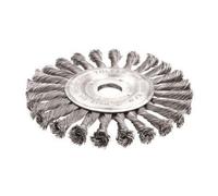 SPAZZOLA CIRCOLARE ACCIAIO CON FILI RITORTI 180MM TOLSEN