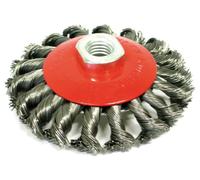 Spazzola Circolare Conica a Mazzetti Ritorti Attacco M14 Ø mm. 100 Utensileria