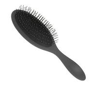Spazzola classica per capelli con piastra ad ago, spazzola districante per massaggi parrucchieri, colore nero