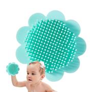 Spazzola con cappuccio per culla per bambini, spazzola da bagno per bambini, spazzola per il bagno dei capelli del cuoio capelluto per il massaggio del silicone del bambino, purificatore per il corpo