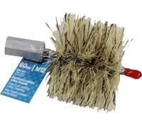 Spazzola con filettatura - spazzola in sisal Ø80 x 40 mm, con filettatura M12, ideale per la finitura in legno e metallo in utensili elettrici. *