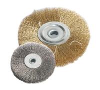 Spazzola Conflex con ruota metallica, 1 pz 4" 6" Foro 10mm 16mm Tipo piatto for smerigliatrice da banco Strumento abrasivo for lucidatura(150x16)
