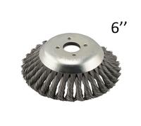 Spazzola conica 6'' Testina Decespugliatore Universale Disco Abrasivo Giardino