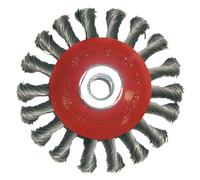 Spazzola Conica D 100 X M14 X 0,5 Acciaio Annodate, per Smerigliatrice, Rotonda