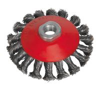 Sealey cwb100 100 mm spazzola conica, M10 x 1,5 mm