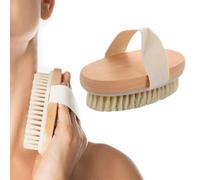 Spazzola Corpo a Secco Setole Naturali, Spazzola per Pelle Secca e Massaggio per Migliora il Sistema linfatico e Favorisce il Rilascio di Tossine, Unisex, Spazzola Corpo a Secco Setole Naturali